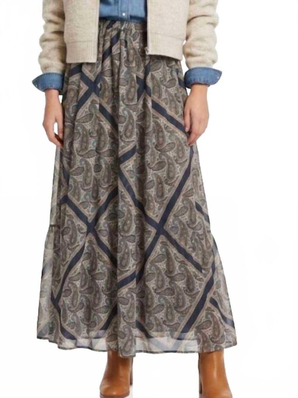 NEW TASHA POLIZZI union maxi skirt in multi